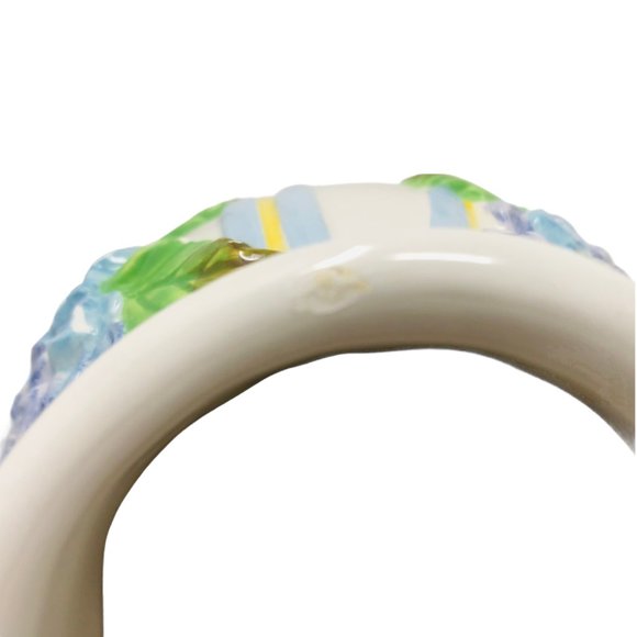 3D -- 6" Vase Featuring Blue Lavender Hydrangea - Picture 10 of 11